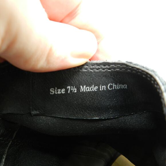 Dolce Vita Black Suede Slingback‎ Booties Size 7.5 Block Heel Ankle Zip - Picture 7 of 11